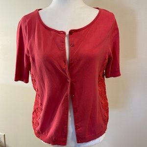 Talbots Short Sleeve Cardigan